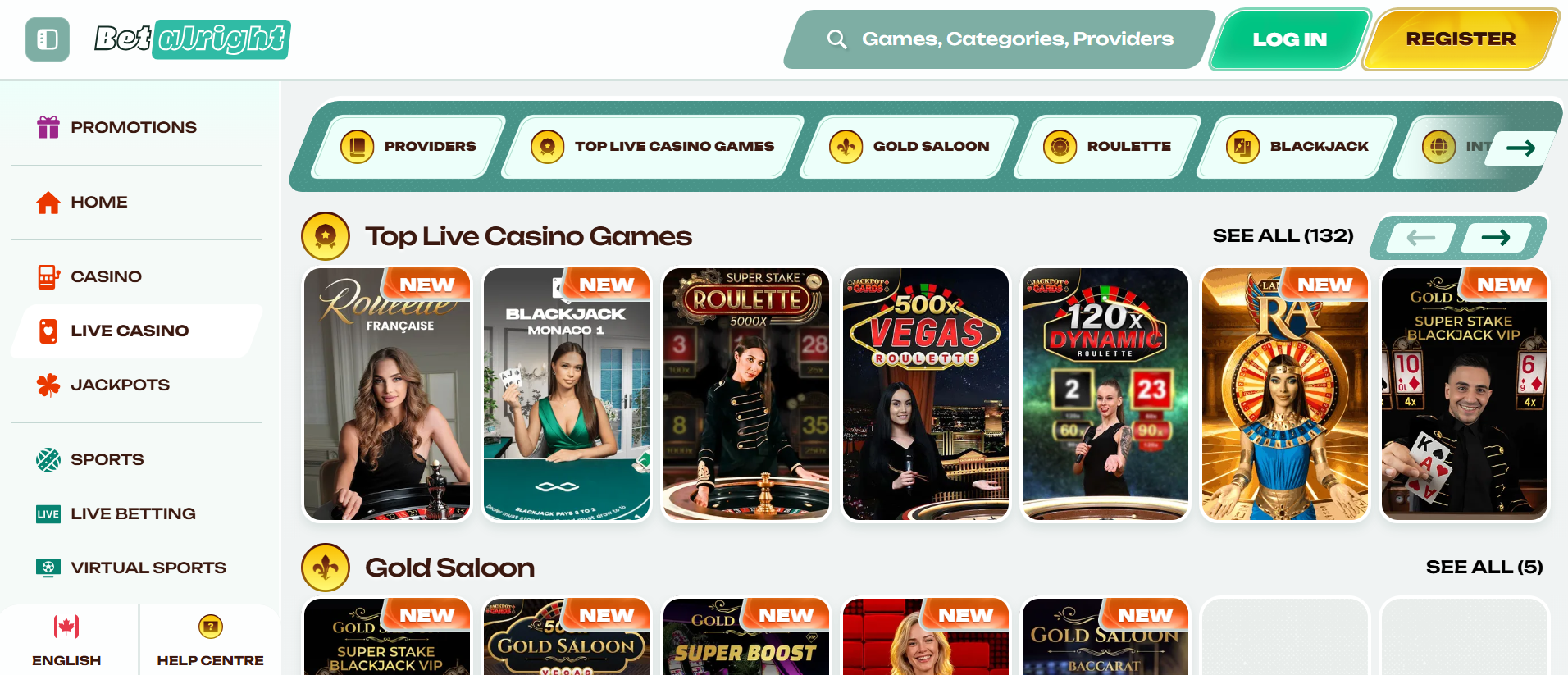 Betalright casino en ligne
